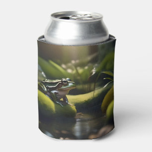 Rafraîchisseur Pour Canette Green Frog Forest Life,