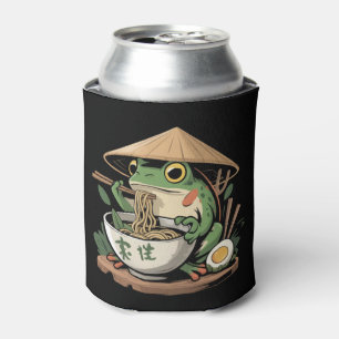 Rafraîchisseur Pour Canette Grenouille mangeant des ramen kawaii neko nouilles