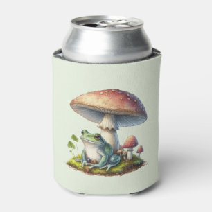 Rafraîchisseur Pour Canette Grenouille sous un champignon Mignon Nature