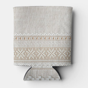 Rafraîchisseur Pour Canette Grille de broderie Texture Arrière - plan