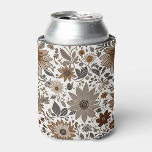 Rafraîchisseur Pour Canette Gris Brown Feuille d'érable Mariage d'automne