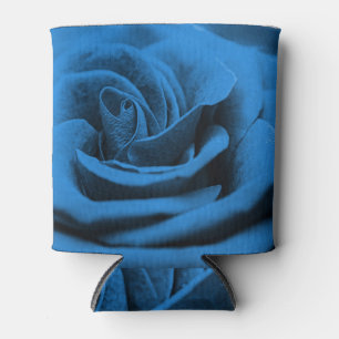 Rafraîchisseur Pour Canette Gros plan rose bleue rouge, macro beauté.