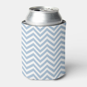 Rafraîchisseur Pour Canette Grunge bleu-clair Chevron texturisé