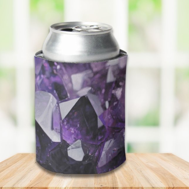 Rafraîchisseur Pour Canette guérison du quartz d'esprit améthyste violet holis (spirit quartz healing holistic purple amethyst can cooler)