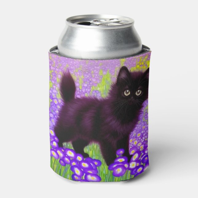 Rafraîchisseur Pour Canette Gustav Klimt Black Kitten (Can devant)