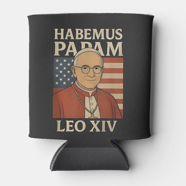 Rafraîchisseur Pour Canette Habemus papam Pape Léon XIV Église chrétienne (Devant)
