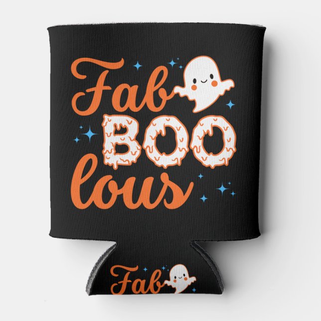 Rafraîchisseur Pour Canette Halloween Boo Funny (Devant)