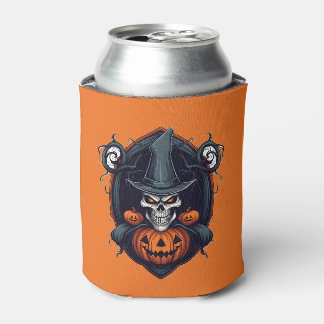 Rafraîchisseur Pour Canette Halloween déplaisant et Citrouille (Can devant)