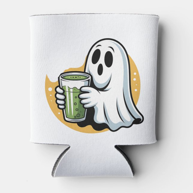 Rafraîchisseur Pour Canette Halloween éffrayante de Matcha à boire (Devant)