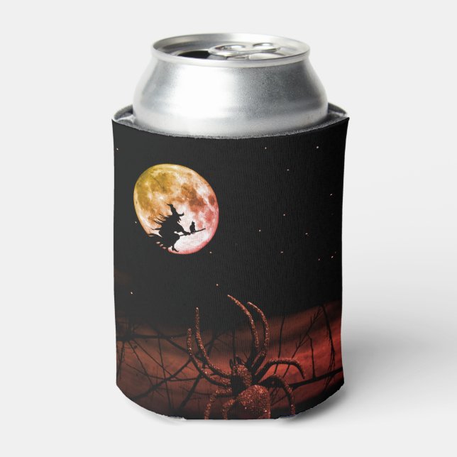 Rafraîchisseur Pour Canette Halloween fête Black Night Pleine lune effrayant (Can devant)