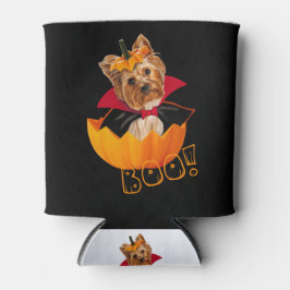 Rafraîchisseur Pour Canette Halloween joli Yorkshire terrier chien citrouille