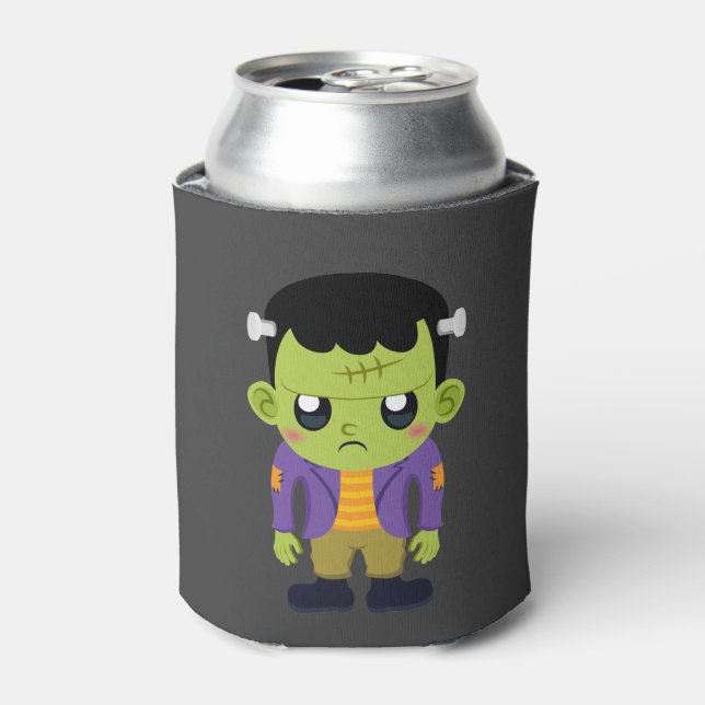 Rafraîchisseur Pour Canette Halloween monstre Frankenstein Green (Can devant)