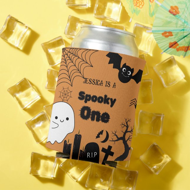 Rafraîchisseur Pour Canette Halloween Sppoky One Premier anniversaire fête (Été in situ)