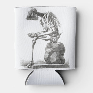 Rafraîchisseur Pour Canette Halloween squelette assis anatomie