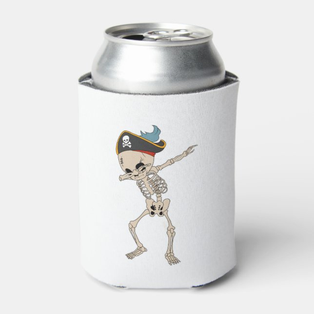 Rafraîchisseur Pour Canette Hallowen Skeleton Pirate Dance (Can devant)