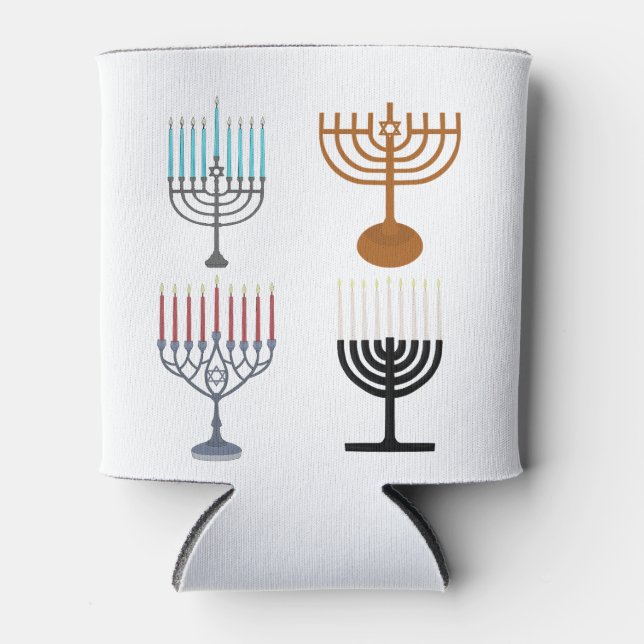Rafraîchisseur Pour Canette Hanoukka judaïsme religion juive (Devant)