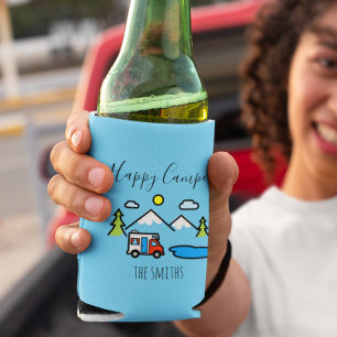 Rafraîchisseur Pour Canette Happy Campers RV Mountains Camping Camp