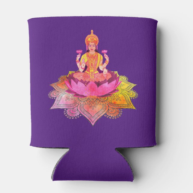 Rafraîchisseur Pour Canette Happy Diwali - Deepalavi Lakshmi Goddess 4 (Dos)