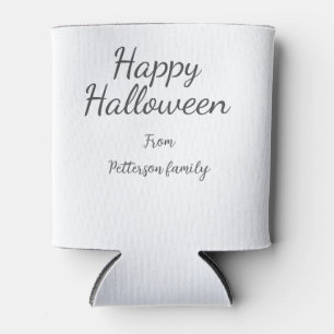 Rafraîchisseur Pour Canette Happy Halloween ajouter le nom de famille calligra