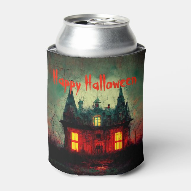 Rafraîchisseur Pour Canette Happy Halloween Haunted House (Can devant)