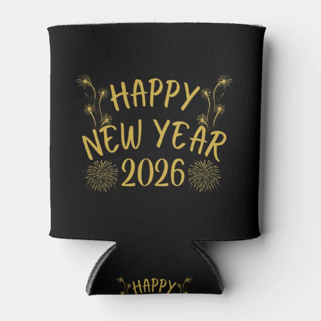 Rafraîchisseur Pour Canette Happy New Year 2026 (Devant)