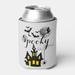 Rafraîchisseur Pour Canette Hauné House Flying Witch Halloween Éffrayant