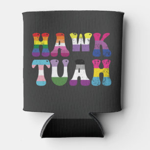 Rafraîchisseur Pour Canette Hawk Tuah Funny LGBTQ Rainbow Flag Ally Trans