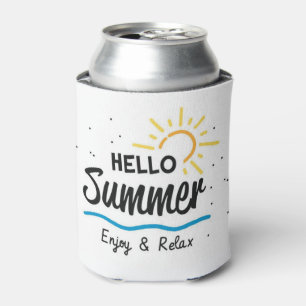 Rafraîchisseur Pour Canette Hello Summer Can Cooler