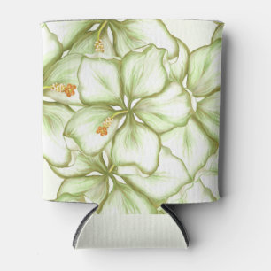 Rafraîchisseur Pour Canette Hibiscus & dentelle BLANC