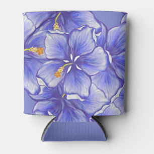 Rafraîchisseur Pour Canette Hibiscus & dentelle BLEU