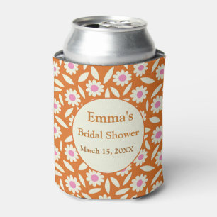 Rafraîchisseur Pour Canette Hippie Rétro Fleur de Marguerites Shower de Mariag