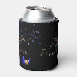 Rafraîchisseur Pour Canette Hiver Wonderland Lumières Bleu et blanc Vacances