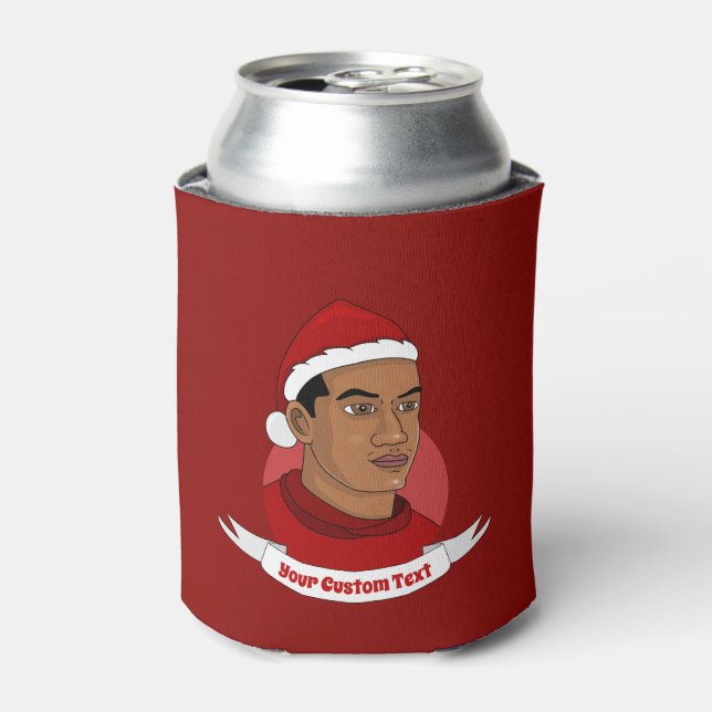 Rafraîchisseur Pour Canette Homme avec le Père Noël casquette dessin animé Can (Can devant)