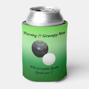 Rafraîchisseur Pour Canette Homme Grumpy Drôle Au Pelouse Bowls,