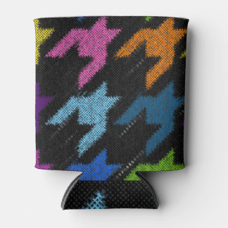 Rafraîchisseur Pour Canette Houndstooth : imitation de toile brute.