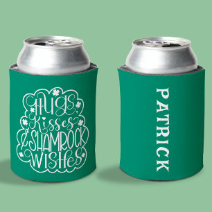 Rafraîchisseur Pour Canette Hugs, baisers et souhaits des Shamrocks Saint-Patr