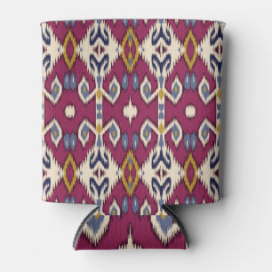 Rafraîchisseur Pour Canette Ikat Chevron : Élégance ethnique