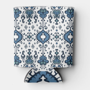 Rafraîchisseur Pour Canette Ikat, ornement tribal, sans couture ethnique.
