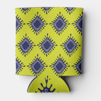 Rafraîchisseur Pour Canette Ikat Tribal : Motif moderne et élégant.
