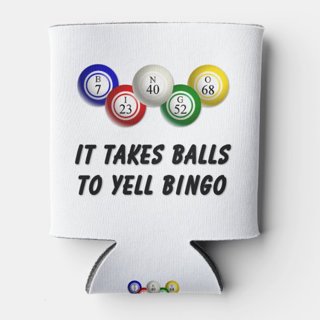 Rafraîchisseur Pour Canette Il Faut Des Couilles Pour hurler Bingo (Devant)