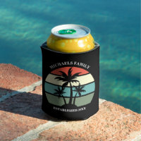 Île tropicale Palm Tree Sunset Beach Luau Black