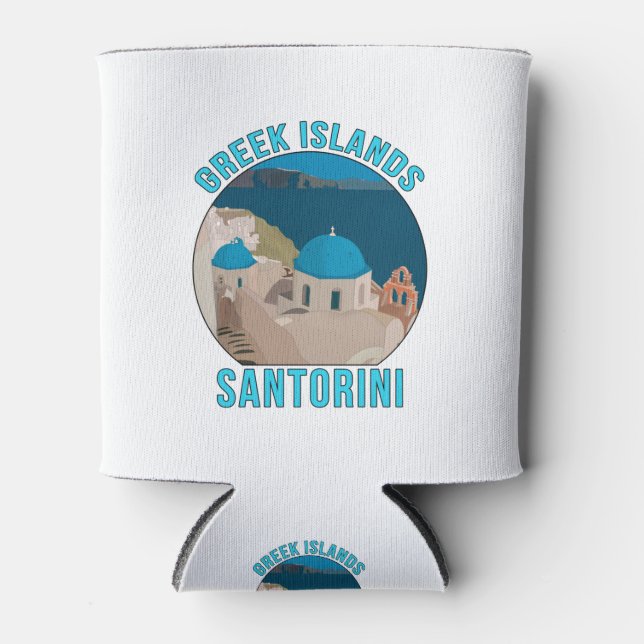Rafraîchisseur Pour Canette Iles grecques Santorin (Devant)