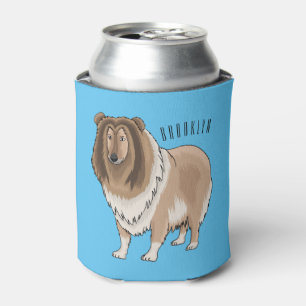 Rafraîchisseur Pour Canette Illustration de chien Rough collie