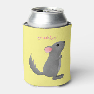 Rafraîchisseur Pour Canette Illustration de chinchilla gris mignon
