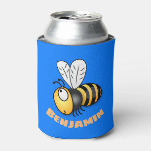 Rafraîchisseur Pour Canette Illustration de dessin animé d'abeilles joyeux
