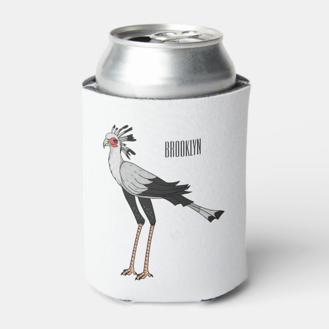 Rafraîchisseur Pour Canette Illustration de dessin du secrétaire pour oiseaux (Can devant)