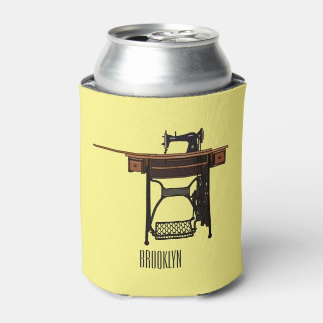 Rafraîchisseur Pour Canette Illustration de la machine à coudre (Can devant)
