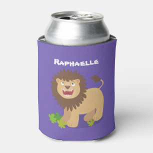 Rafraîchisseur Pour Canette Illustration de l'effervescence de lions heureux