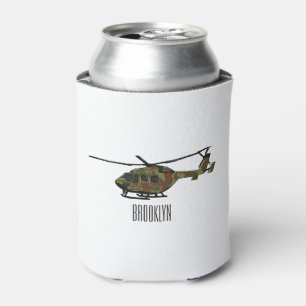 Rafraîchisseur Pour Canette Illustration de l'hélicoptère de l'armée
