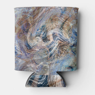 Rafraîchisseur Pour Canette Illustration de marbrage gris bleu